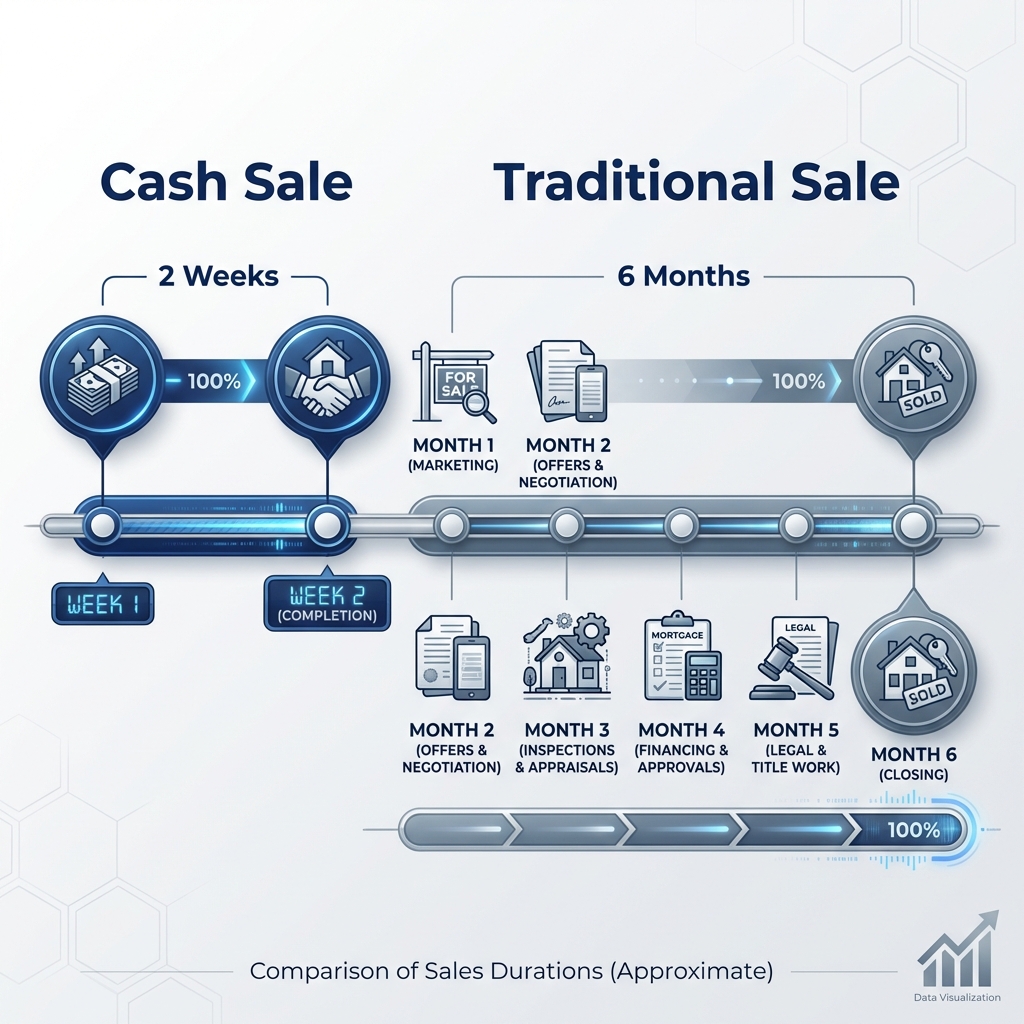 Timeline Comparison: Cash Sale vs Traditional Sale